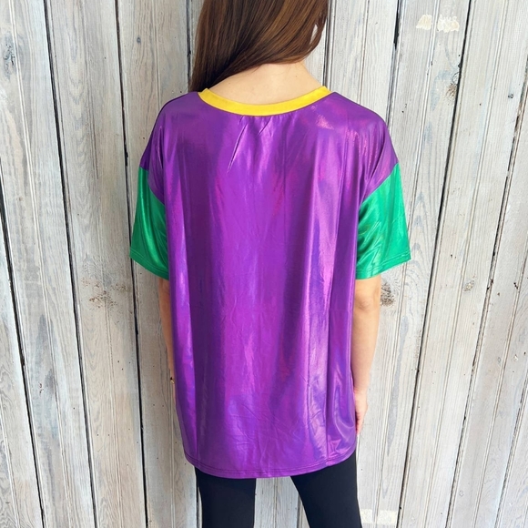 Mardi Gras Metallic Sequin Tunic - Picture 3 of 3